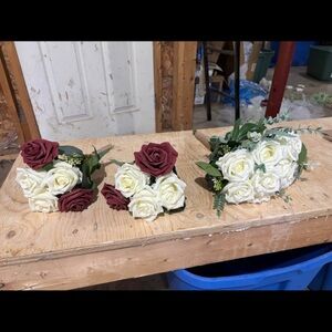Elegant Rose Bouquet - Red and White